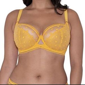 Curvy Kate Top Spot balcony bra in sunshine